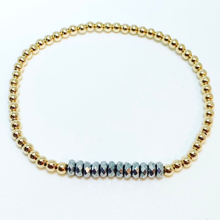 Bracelet with Hematite Gemstones
