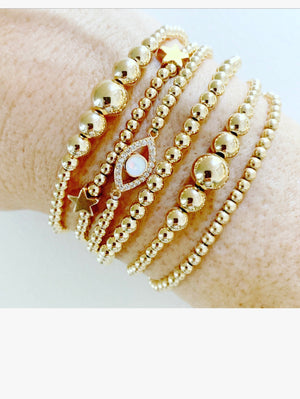 Gradient Stack with Evil Eye and Stars