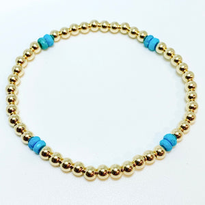 Bracelet with Turquoise Gemstones