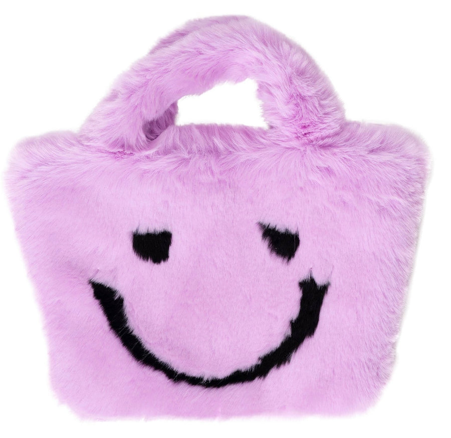 Malibu Sugar faux fur smiley bag